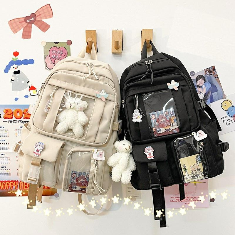 Kawaii Korea Style Canvas Backpack – Limited Edition  |  Bags