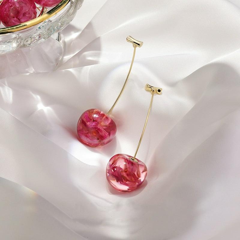 Kawaii Korea Style Cherry Earrings – Limited Edition  |  Earrings