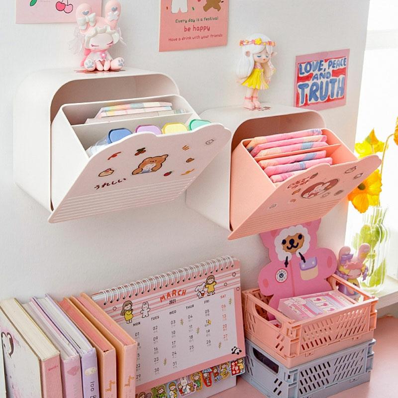 Kawaii Korea Style Desk Storage Organizer  |  Desk Accessories