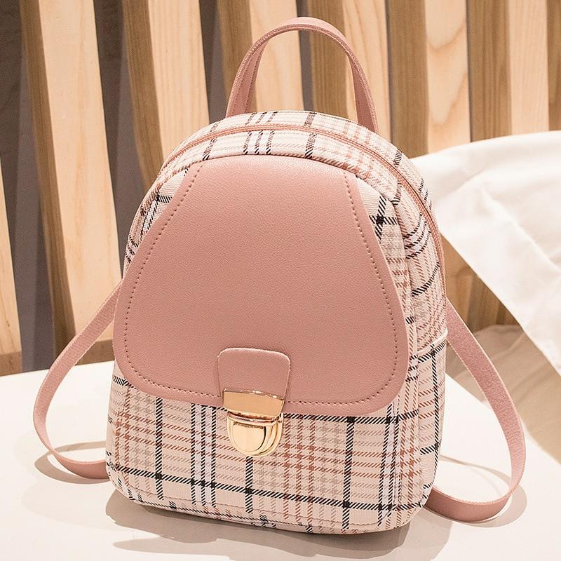 Kawaii Korea Style Mini Plaid Shoulder Bag  |  Bags