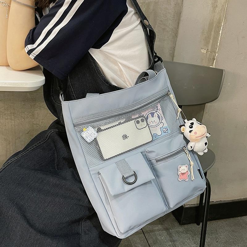 Kawaii Korea Style Multipocket Shoulder Bag  |  Bags