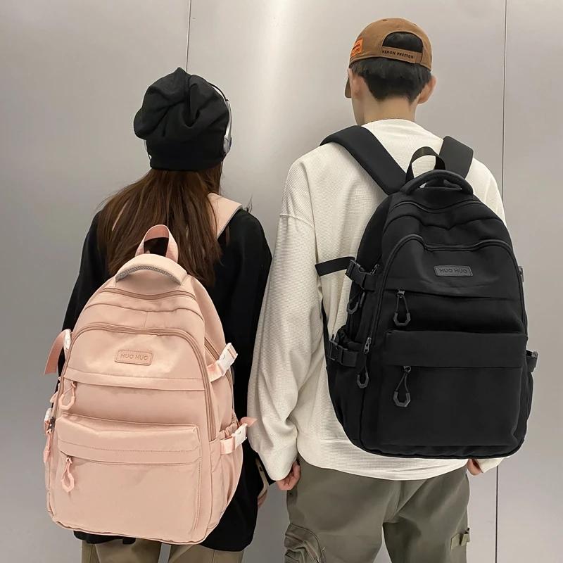 Kawaii Korea Style Pastel Solid Canvas Backpack  |  Bags