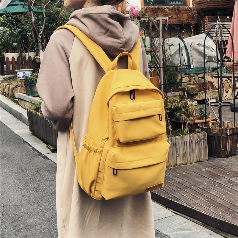 Kawaii Korea Style Solid Pastel Backpack  |  Bags