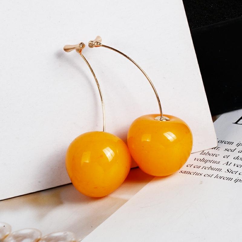 Kawaii Korea Style Summer Cherry Earrings  |  Earrings