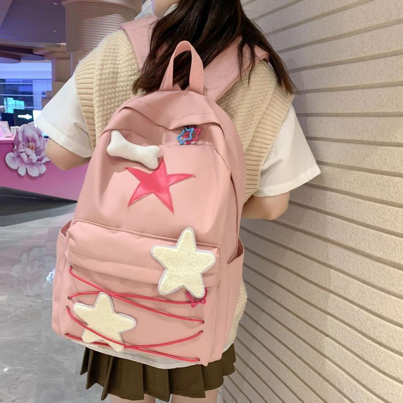 Kawaii Korea Style Sweet Starry Pastel Backpack  |  Bags