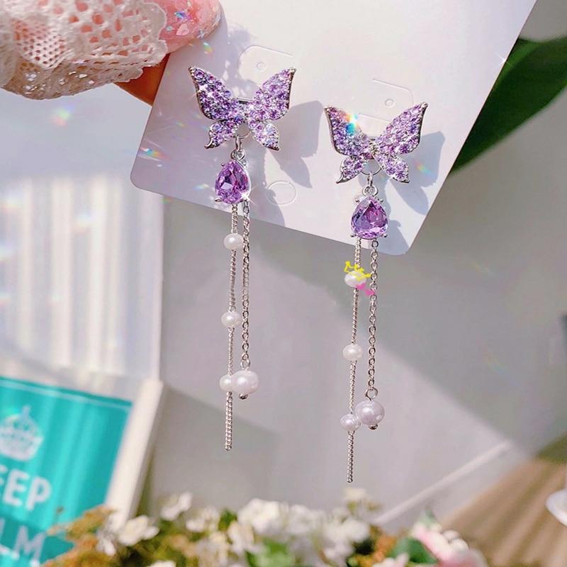 Kawaii Korean Style Butterfly Earrings – Limited Edition  |  Earrings