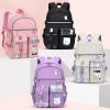 Kawaii Large Capacity Canvas Grid Backpack – Limited Edition  |  Bags