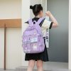 Kawaii Large Capacity Canvas Grid Backpack – Limited Edition  |  Bags