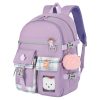 Kawaii Large Capacity Canvas Grid Backpack – Limited Edition  |  Bags