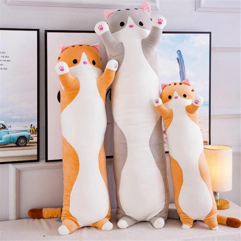 Kawaii Long Cat Pillow Plush Xl (90Cm)  |  Cat