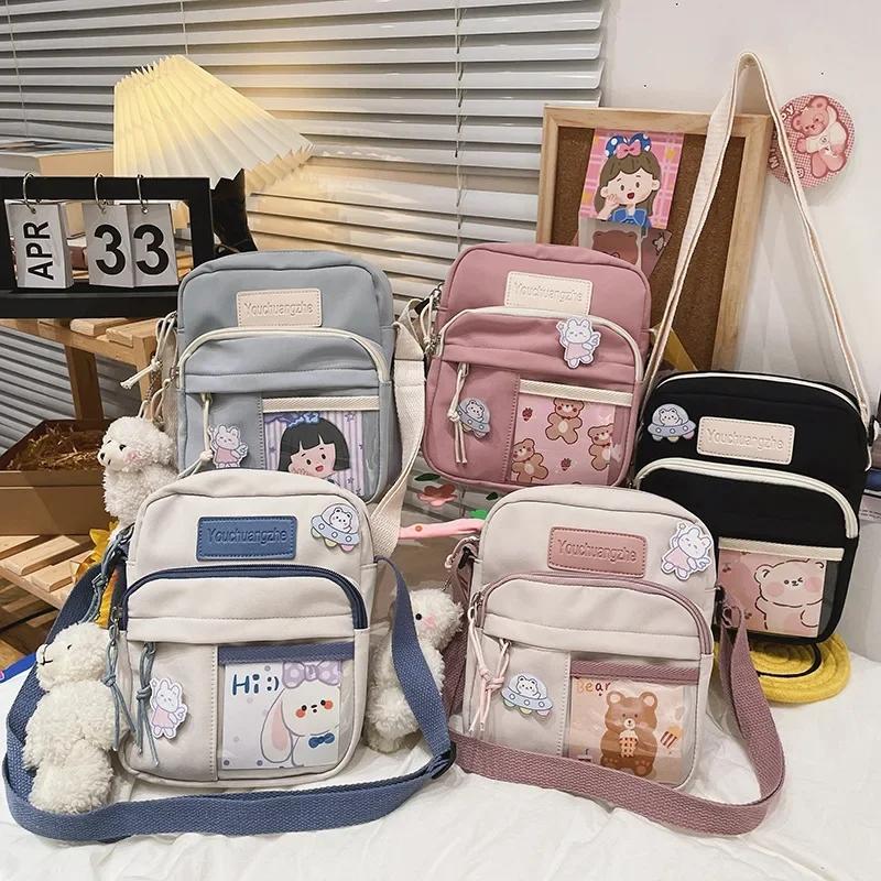 Kawaii Mini Canvas Harajuku Sling Bag  |  Bags