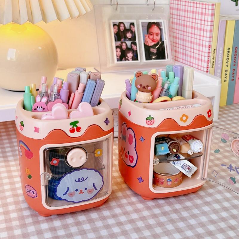 Kawaii Mini Piggy Desk Organizer – Limited Edition  |  Desk Accessories