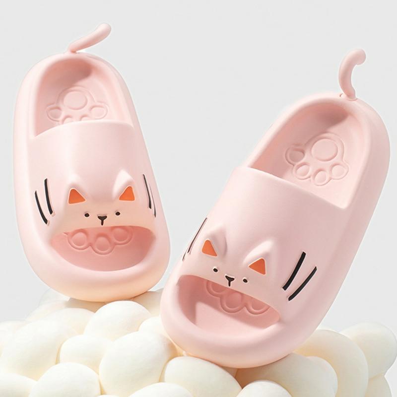 Kawaii Neko Cat Paw Harajuku Pastel Slippers  |  Slippers