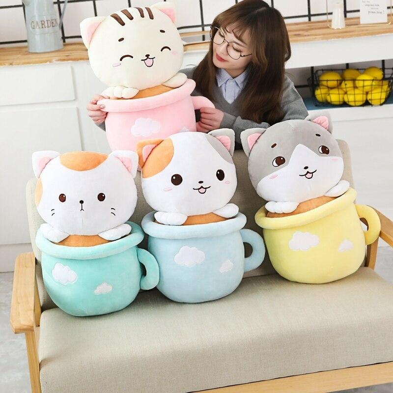 Kawaii Neko Cat Tea Cup Plush – Limited Edition  |  Cat