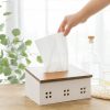 Kawaii Nordic Style Wood Tissue Box  |  Tissue Box