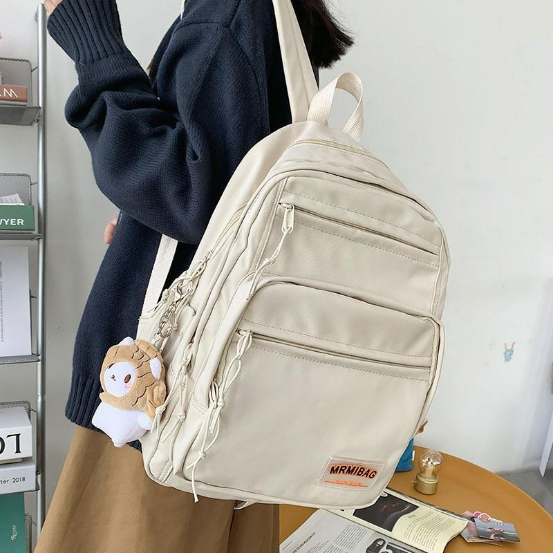 Kawaii Nylon Pastel Large College Backpack – Limited Edition  |  Bags