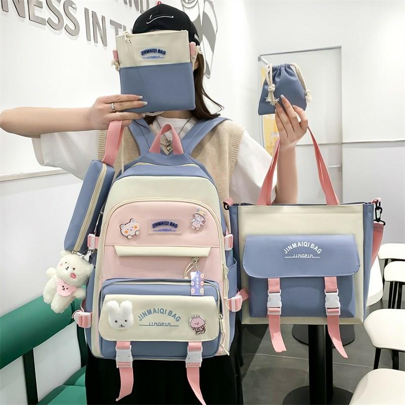 Kawaii Pastel Harajuku Style Backpack Set – Limited Edition  |  Bags