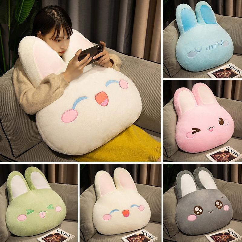 Kawaii Pastel Huggable Bunny Ears Pillow  |  Bunny