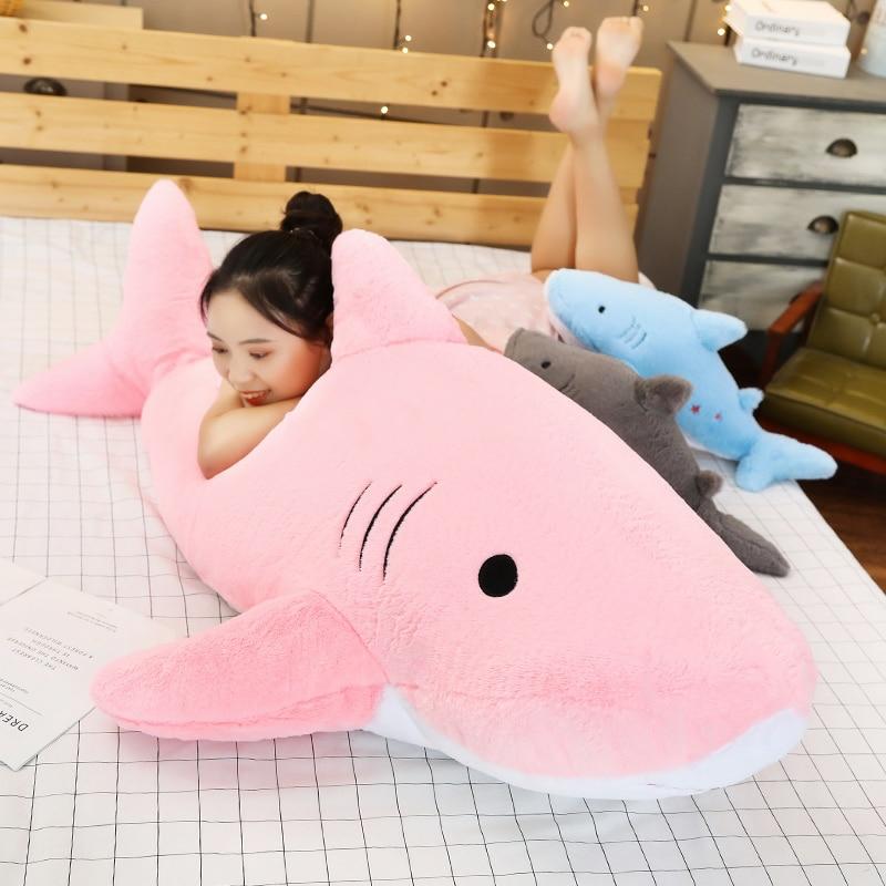 Kawaii Pastel Jumbo Shark Plush (90Cm) – Special Edition  |  Sea Animal