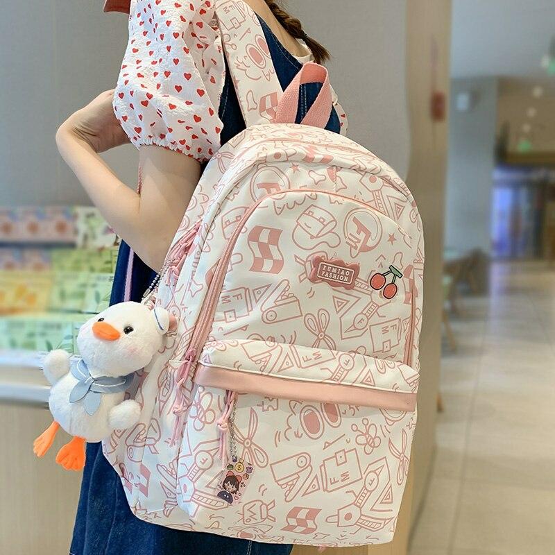 Kawaii Pastel Pattern Style Harajuku Backpack – Limited Edition  |  Bags