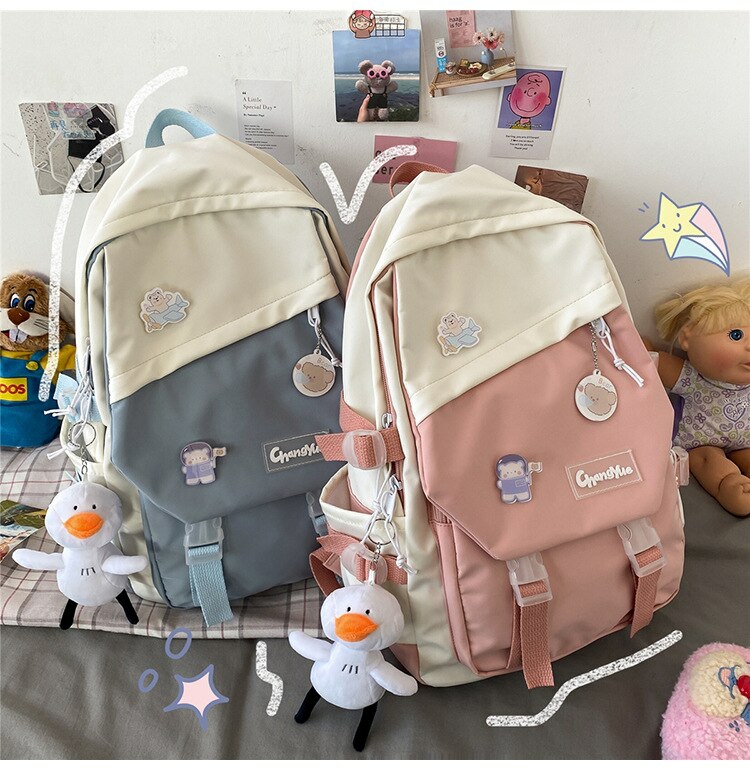 Kawaii Pastel Preppy Style Harajuku Backpack – Limited Edition  |  Bags