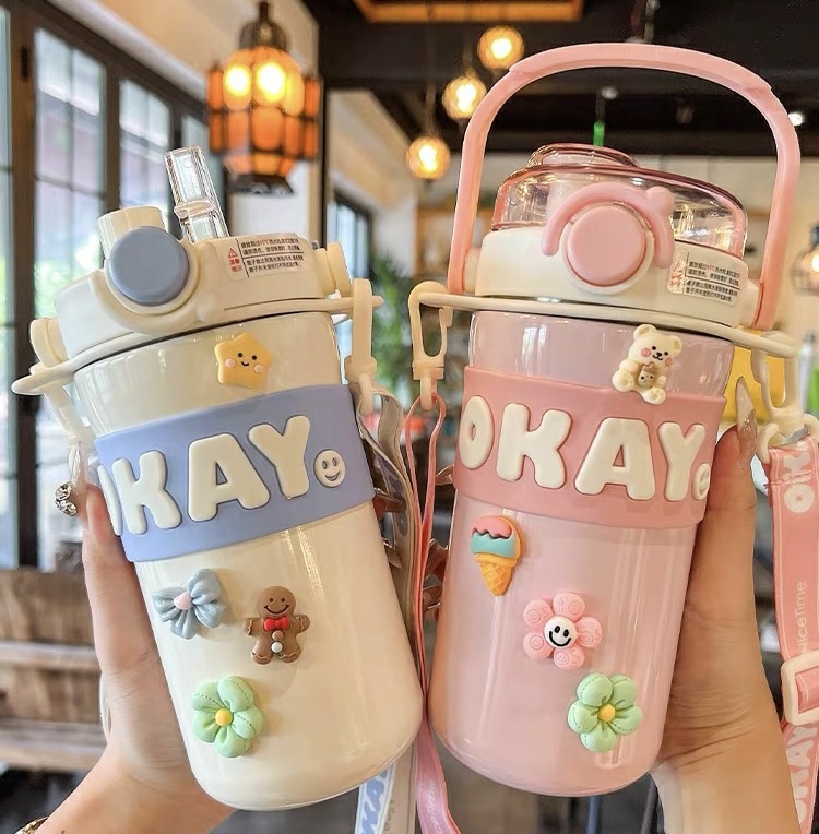 Kawaii Pastel Stainless Steel Flask (635Ml) – Limited Edition  |  Bottles