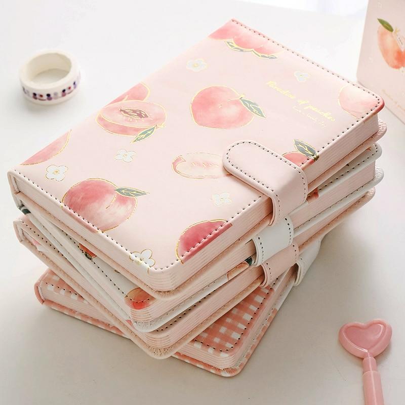 Kawaii Peach Notebook With Cover – Limited Edition  |  Notebooks