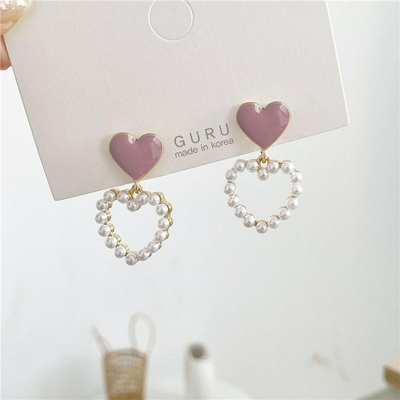 Kawaii Pearly Hearts Harajuku Earrings – Limited Edition  |  Earrings