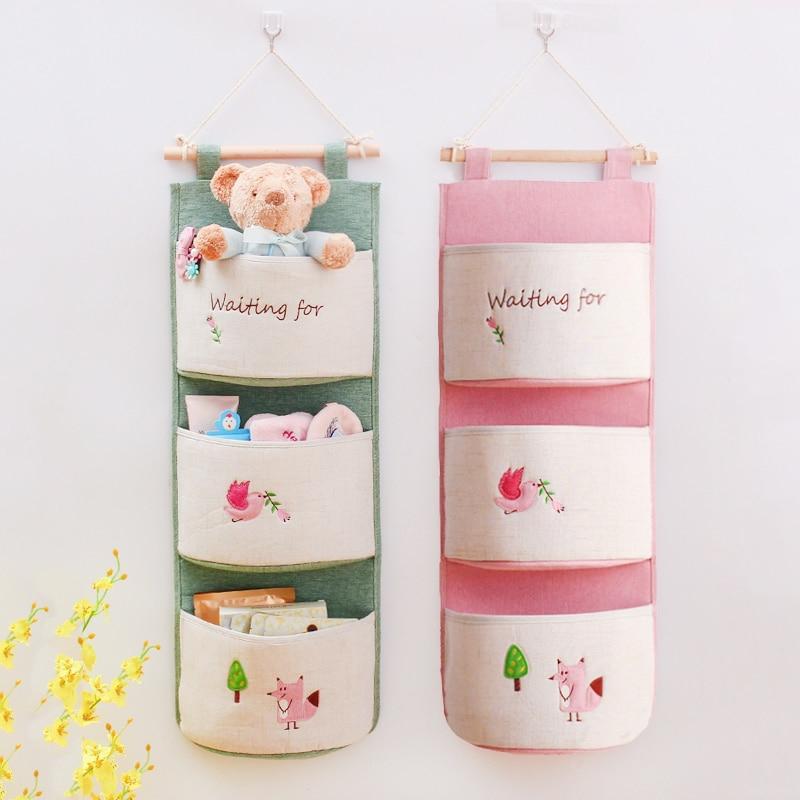 Kawaii Pocket Cute Wall Mounted Storage Holder  |  Desk Accessories