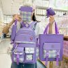 Kawaii Preppy Style Harajuku Backpack Set – Limited Edition  |  Bags