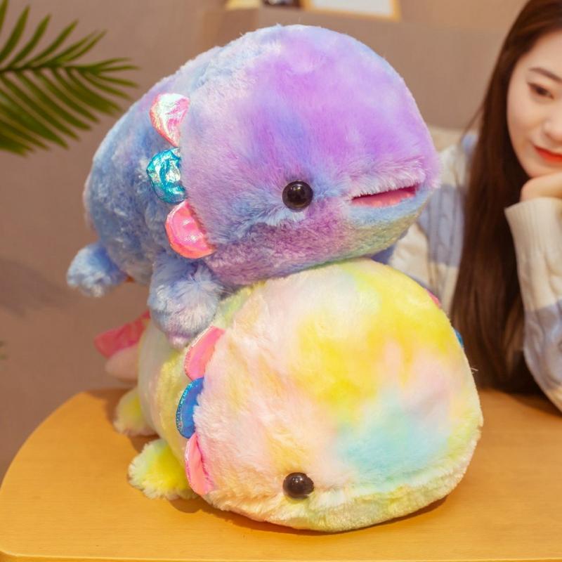 Kawaii Rainbow Axolotl Plush Xl (50Cm)  |  Sea Animal