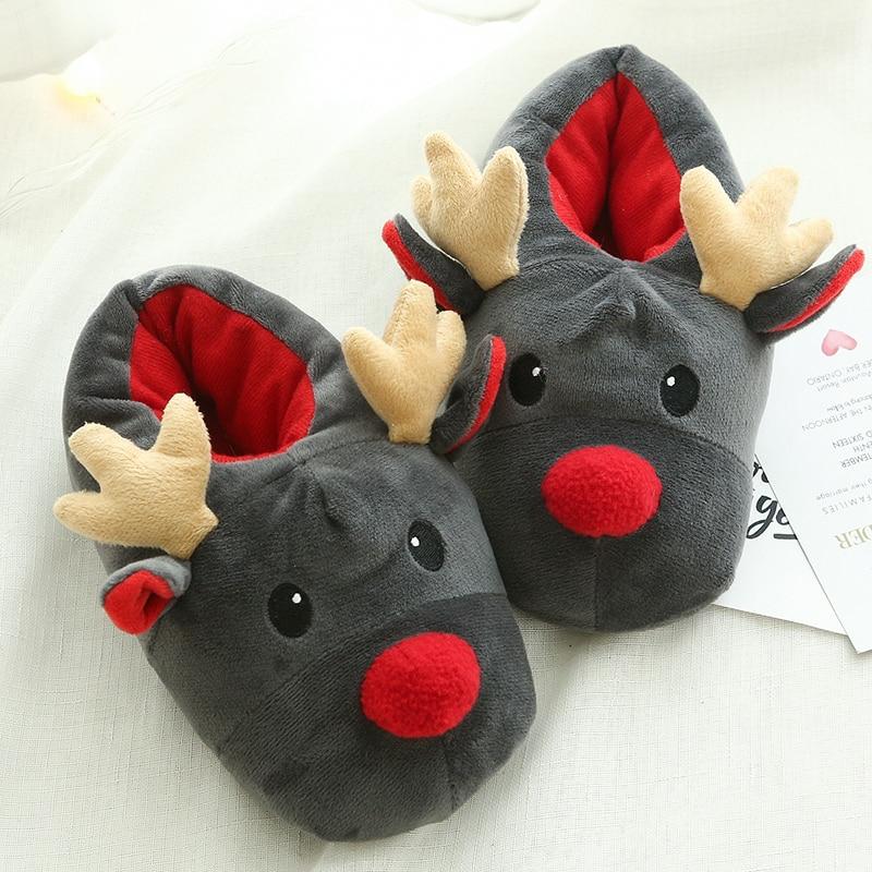 Kawaii Reindeer Fluffy Slippers – Limited Edition  |  Slippers