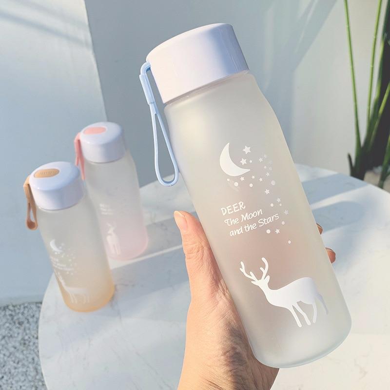 Kawaii Reindeer Starry Sky Bottle (500Ml)  |  Bottles