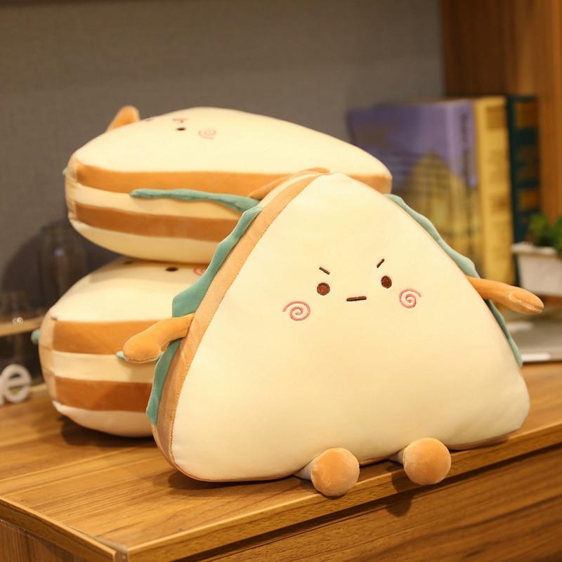 Kawaii Sandwich Soft Cushion Plush – Limited Edition  |  Pillows