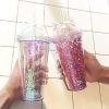 Kawaii Sequined Double Wall Cat Ears Bottle  |  Bottles