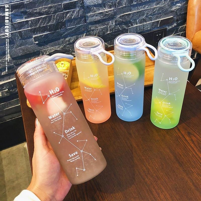 Kawaii Sky Constellation Frosted Glass Bottle (460Ml)  |  Bottles