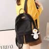 Kawaii Solid Color Korea Style Canvas Backpack  |  Bags