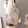 Kawaii Solid Color Korea Style Canvas Backpack  |  Bags