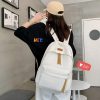 Kawaii Solid Color Korea Style Canvas Backpack  |  Bags