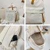 Kawaii Solid Color Korea Style Canvas Backpack  |  Bags