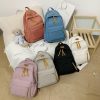 Kawaii Solid Color Korea Style Canvas Backpack  |  Bags