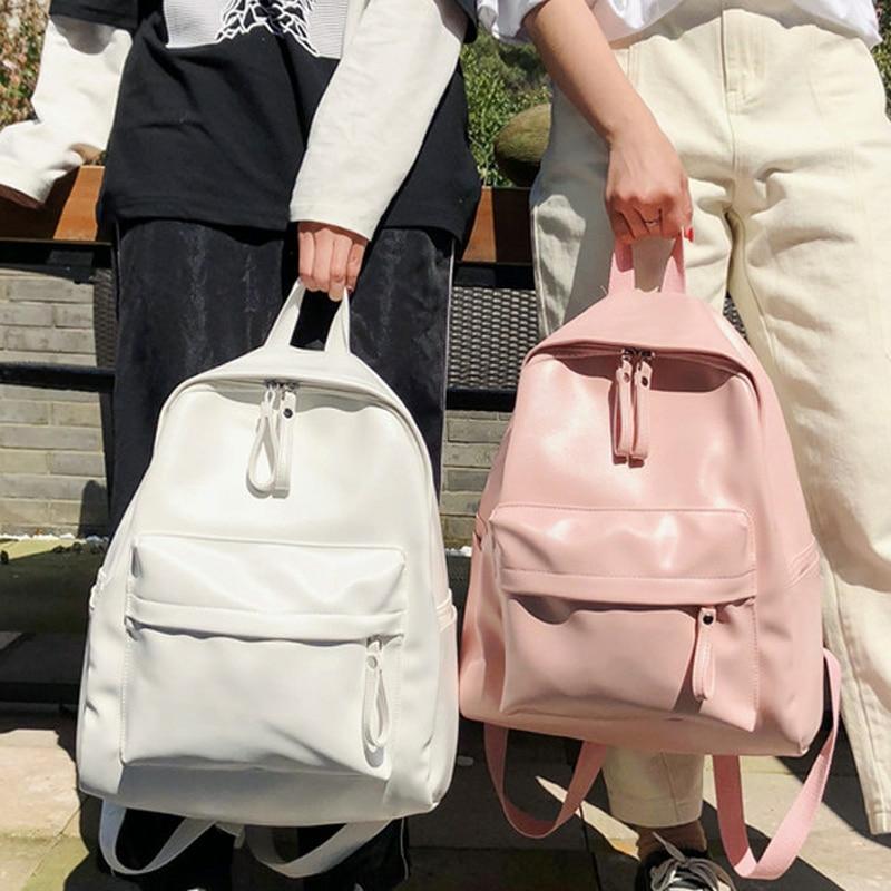 Kawaii Solid Pastel Preppy Harajuku Backpack – Limited Edition  |  Bags