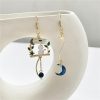 Kawaii Starry Moon Crescent Cat Earrings – Limited Edition  |  Earrings