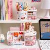 Kawaii Stationery Storage Box Pen Organizer  |  Desk Organizers