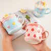 Kawaii Strawberry Cake Ceramic Cup – Limited Edition  |  Bottles