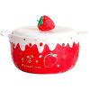 Kawaii Strawberry Ceramic Ramen Bowl – Special Edition  |  Bottles