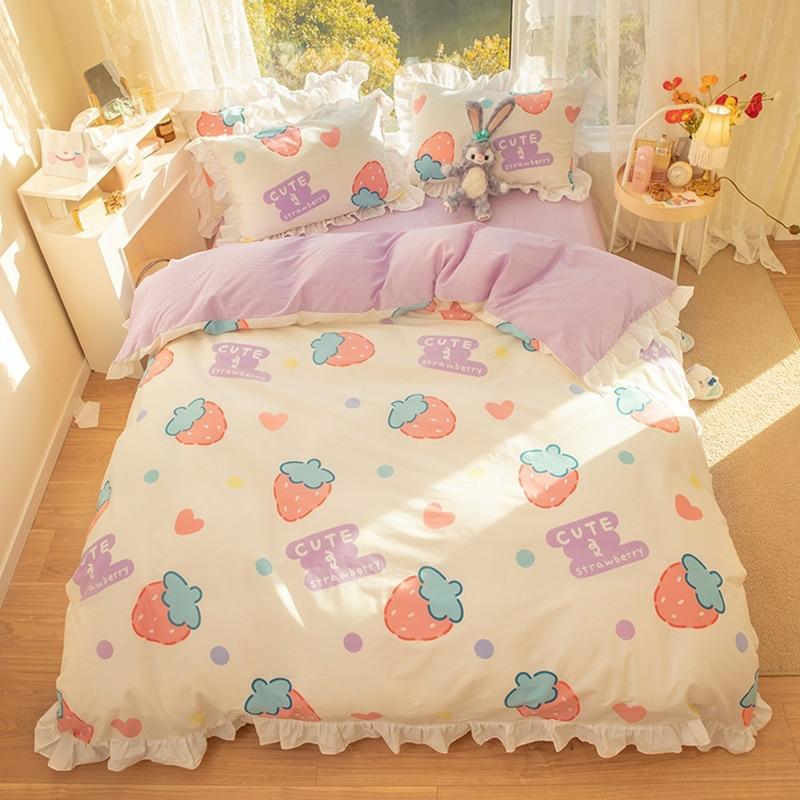 Kawaii Strawberry Harajuku Pastel Bedsheet – Special Edition  |  Beddings