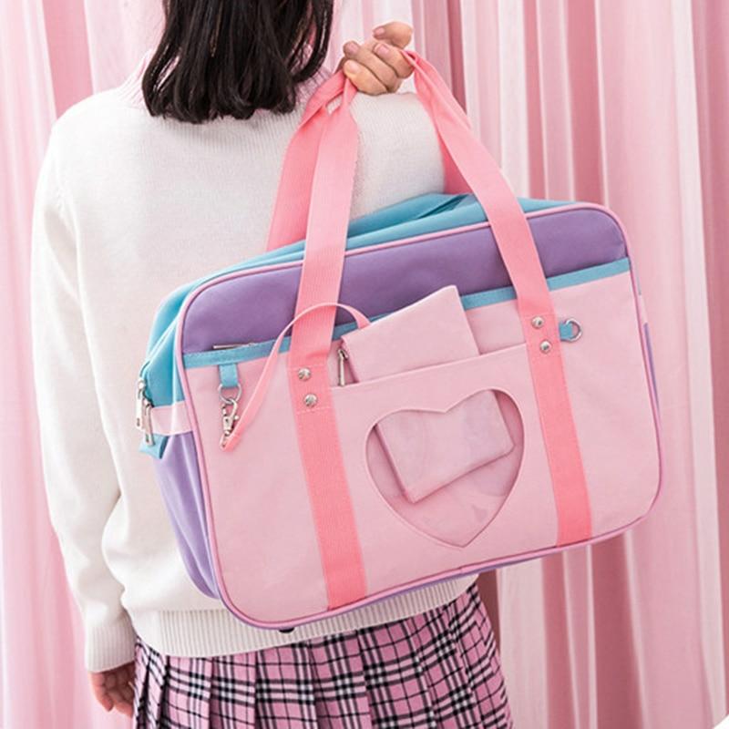 Kawaii Style Pink Travel Shoulder Bag  |  Bags