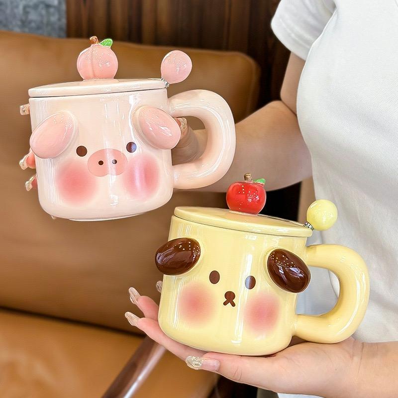 Kawaii Therapy Animal Friends Ceramic Cup – Limited Edition  |  Bottles