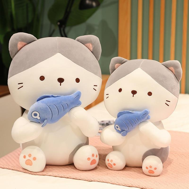 Kawaii Therapy Cat Fish Plush Doll (45Cm) – Limited Edition  |  Giant Stuffed Animals